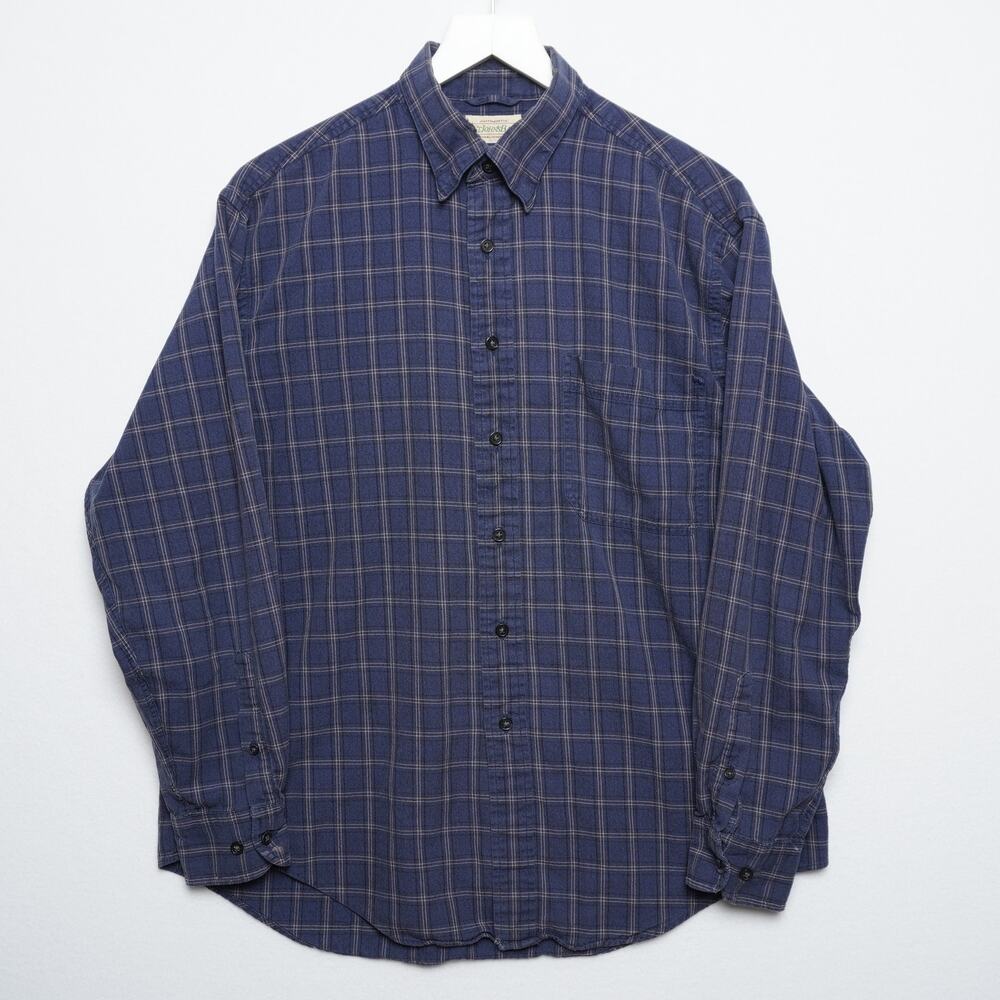 St Johns Bay Plaid Check Flannel Casual Button Down M